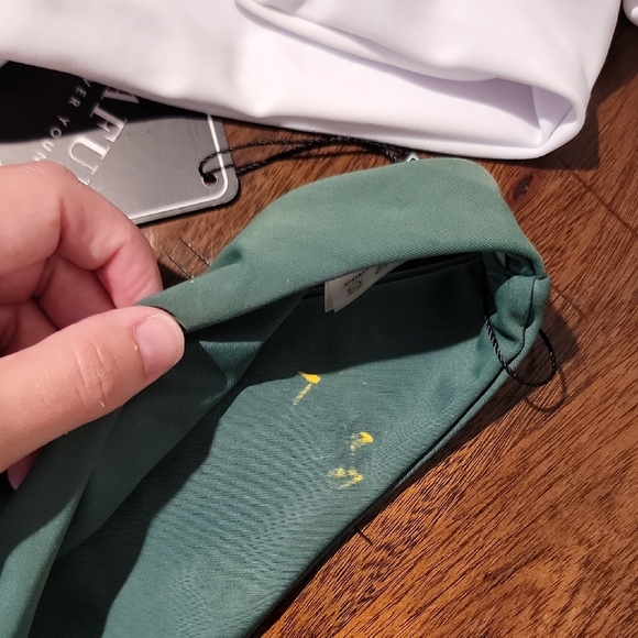 Zaful Green and White Bikini Swim Set - Picture 5 of 11